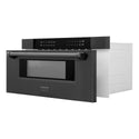 ZLINE 30 in. 1.2 cu. ft. Built-in Microwave Drawer in Black Stainless Steel (MWD-30-BS)