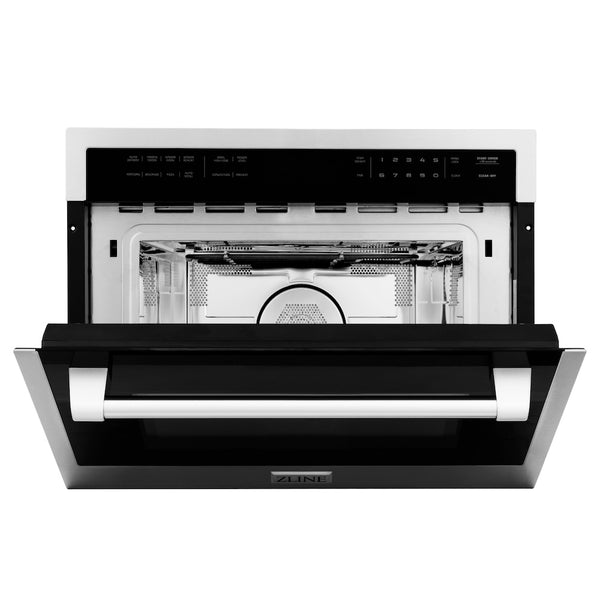ZLINE 24 in. 1.6 cu. ft. Built-in Convection Microwave Oven in Stainless Steel with Speed and Sensor Cooking (MWO-24)