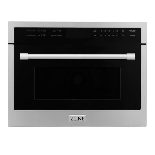 ZLINE 24 in. 1.6 cu. ft. Built-in Convection Microwave Oven in Stainless Steel with Speed and Sensor Cooking (MWO-24)
