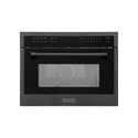 ZLINE 24" 1.6 cu ft. Built-in Convection Microwave Oven in Black Stainless Steel with Speed and Sensor Cooking (MWO-24-BS)