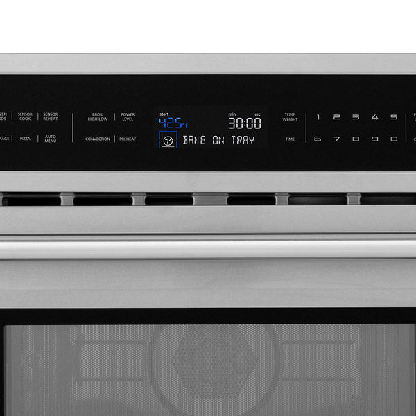 ZLINE 30 in. 1.6 cu. ft. Built-in Convection Microwave Oven in Stainless Steel with Speed and Sensor Cooking (MWO-30)