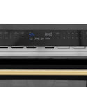 ZLINE Autograph Edition 24 in. 1.6 cu ft. Built-in Convection Microwave Oven in Black Stainless Steel with Polished Gold Accents (MWOZ-24-BS-G)-Microwaves-MWOZ-24-BS-G ZLINE Kitchen and Bath