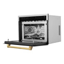 ZLINE Autograph Edition 24 in. 1.6 cu ft. Built-in Convection Microwave Oven in Stainless Steel with Polished Gold Accents (MWOZ-24-G)-Microwaves-MWOZ-24-G ZLINE Kitchen and Bath