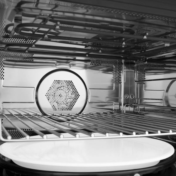 Stainless Steel Interior - An easy-to-clean stainless steel interior is engineered to provide an efficient and even heat distribution