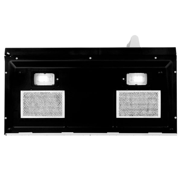 ZLINE 30 in. Over the Range Convection Microwave Oven with Traditional Handle in Fingerprint Resistant Stainless Steel (MWO-OTR-H-SS) Under View