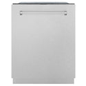 ZLINE 24 in. Monument Series 3rd Rack Dishwasher with Auto Door Open Drying, 44dBa, Satin Stainless Steel Panel (DWMT-SN-24)