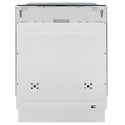 ZLINE Autograph Edition 24 in. Monument Series 3rd Rack Dishwasher with Auto Door Open Drying, 44dBa, Panel Ready with Champagne Bronze Handle (DWMTZ-24-CB)
