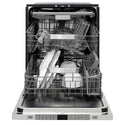 ZLINE Autograph Edition 24 in. Monument Series 3rd Rack Dishwasher with Auto Door Open Drying, 44dBa, Panel Ready with Matte Black Handle (DWMTZ-24-MB)