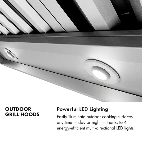 ZLINE 72 in. Under Cabinet Outdoor Grill Hood (GOU2-72)