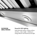ZLINE 72 in. Under Cabinet Outdoor Grill Hood (GOU1-72)