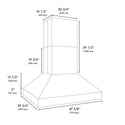 ZLINE 48 in. Island Mount Outdoor Grill Hood (GOi1-48)