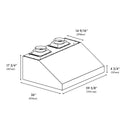 ZLINE 60 in. Under Cabinet Outdoor Grill Hood (GOU1-60)