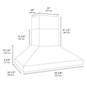 ZLINE 60 in. Wall Mount Outdoor Grill Hood (GOW1-60)