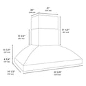 ZLINE 60 in. Wall Mount Outdoor Grill Hood (GOW2-60)