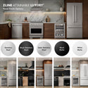 ZLINE Autograph Edition 18 in. Tallac Series 3rd Rack Dishwasher with Auto Door Open Drying, 51dBa, Panel Ready with Matte Black Handle (DWVZ-18-MB)