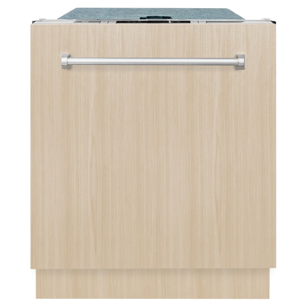 ZLINE 24 in. Panel Ready Top Control Dishwasher with Stainless Steel Tub, 52dBa (DW7713-24)