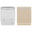 ZLINE 24 in. Monument Series 3rd Rack Top Touch Control Dishwasher in Custom Panel Ready with Stainless Steel Tub, 45dBa (DWMT-24)