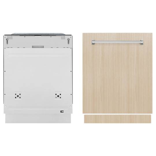 ZLINE 24 in. Monument Series 3rd Rack Top Touch Control Dishwasher in Custom Panel Ready with Stainless Steel Tub, 45dBa (DWMT-24)