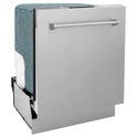ZLINE 24" Stainless Steel Dishwasher side with door closed.
