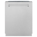 ZLINE 24 in. Monument Series 3rd Rack Top Touch Control Dishwasher with Fingerprint Resistant Stainless Steel Panel, 45dBa (DWMT-SN-24)