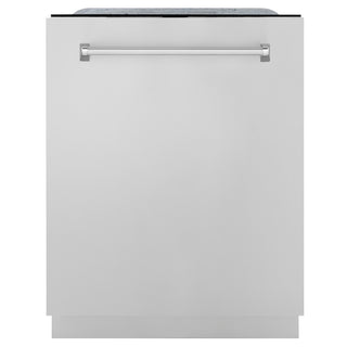 ZLINE 24 in. Monument Series 3rd Rack Top Touch Control Dishwasher in Stainless Steel with Stainless Steel Tub, 45dBa (DWMT-304-24)