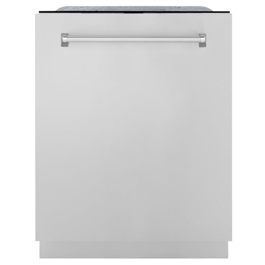 ZLINE 24 in. Monument Series 3rd Rack Top Touch Control Dishwasher in Stainless Steel with Stainless Steel Tub, 45dBa (DWMT-304-24)