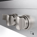ZLINE 30 in. Paramount Gas Rangetop with 4 Brass Burners and Porcelain Cooktop in DuraSnow® Stainless Steel (SRTS-BR-30)