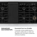 ZLINE 48 in. Paramount Gas Rangetop with 8 Burners and Porcelain Cooktop in Stainless Steel (SRT48)