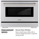 ZLINE Autograph Edition 36 in. 5.2 cu. ft. Paramount Gas Range with 6 Burner Cooktop and Convection Gas Oven in Stainless Steel with Polished Gold Helix Handle and Knob Accents (SGRZ-36-KG)