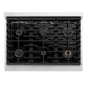 ZLINE 36 in. Paramount Gas Rangetop with 6 Burners and Porcelain Cooktop in Satin Stainless Steel (SRTS-36)