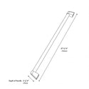 ZLINE Autograph Edition 30 in. Helix Handle (Set of 1) for Paramount and Select Ranges in Matte Black (SGZ-054B-K-MB)