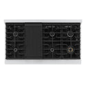 ZLINE 48 in. 6.7 cu. ft. Marino Double Oven Dual Fuel Range with 8 Burner Gas Cooktop in Stainless Steel with White Matte Doors (MDR-WM-48)