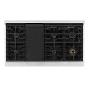 ZLINE 48 in. 6.7 cu. ft. Marino Double Oven Gas Range in Stainless Steel with 8 Brass Burners (MGR-BR-48)
