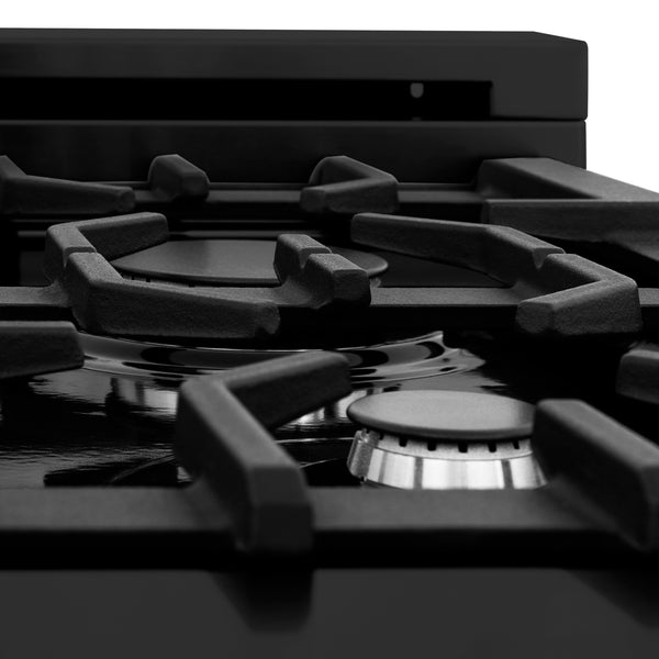 ZLINE 48 in. 6.0 cu. ft. Legacy Dual Fuel Range with 7 Burner Gas Cooktop and 2 Electric Ovens in Black Stainless Steel (RAB-48)