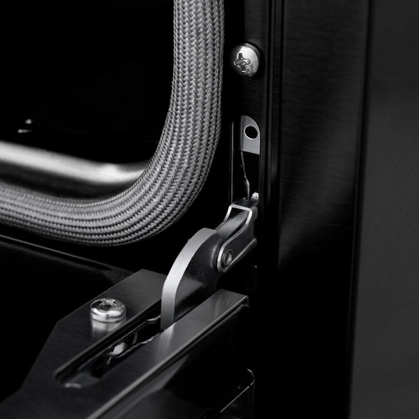 ZLINE Autograph Edition 30 in. 4.2 cu. ft. Paramount Induction Range with 4 Element Cooktop and Electric Convection Oven in Black Stainless Steel with Champagne Bronze Accents (SINRBZ-30-CB)