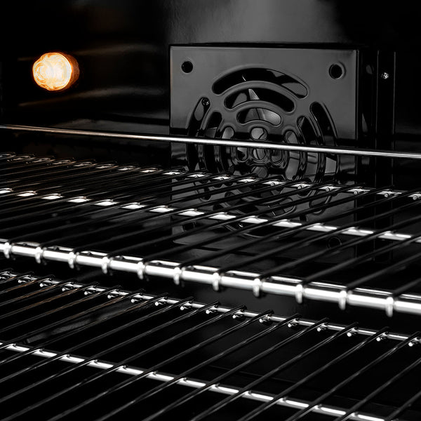 ZLINE Autograph Edition 36 in. 5.2 cu. ft. Paramount Induction Range with 5 Element Cooktop and Electric Convection Oven in Black Stainless Steel with Champagne Bronze Accents (SINRBZ-36-CB)