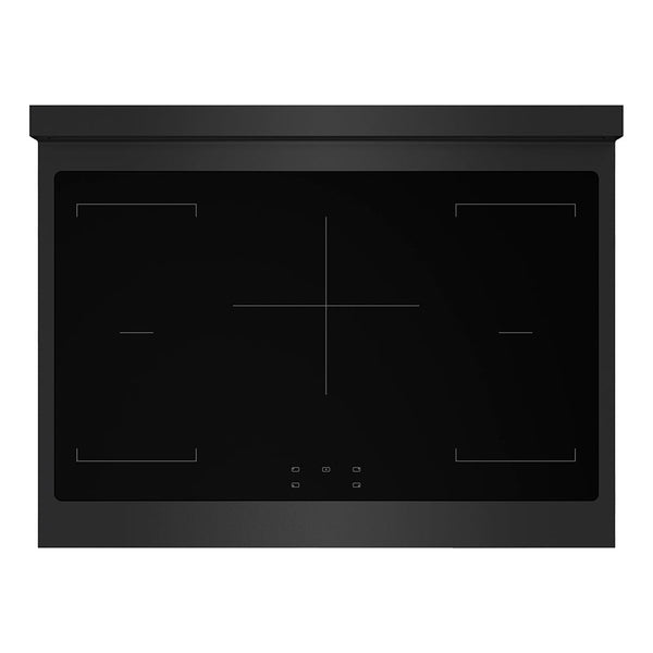 ZLINE Autograph Edition 36 in. 5.2 cu. ft. Paramount Induction Range with 5 Element Cooktop and Electric Convection Oven in Black Stainless Steel with Champagne Bronze Accents (SINRBZ-36-CB)