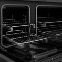 ZLINE Autograph Edition 48 in. 6.7 cu. ft. Paramount Dual Fuel Range with 8 Burner DuoPro™ Cooktop and Dual Ovens in Black Satin Stainless Steel and Polished Gold Accents (PSDRBSZ-48-G)