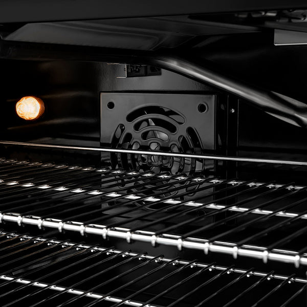 ZLINE 30 in. 4.2 cu. ft. Paramount Gas Range with 4 Burner Cooktop and Convection Gas Oven in Black Satin Stainless Steel (SGRBS-30)