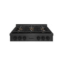 ZLINE 36 in. Paramount Gas Rangetop with 6 Burner DuoPro™ Cooktop in Black Satin Stainless Steel (PSRTBS-36)