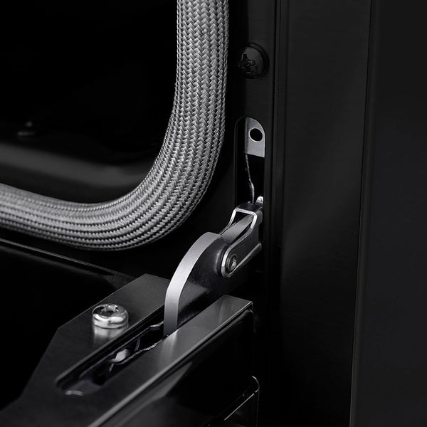 ZLINE Autograph Edition 48 in. 6.7 cu. ft. Paramount Gas Range with 8 Burner DuoPro™ Cooktop and Dual Ovens in Black Stainless Steel with Champagne Bronze Helix Handles and Accents (PSGRBZ-48-KCB)