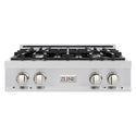ZLINE 30 in. Classic Gas Rangetop with 4 Burners and Porcelain Cooktop in Stainless Steel (RT30)