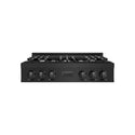 ZLINE 36 in. Classic Gas Rangetop with 6 Burners and Porcelain Cooktop in Black Stainless Steel (RTB2-36)
