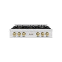 ZLINE Autograph Edition 36 in. Classic Gas Rangetop with 6 Burners and Porcelain Cooktop in Satin Stainless Steel with Champagne Bronze Accents (RTSZ-36-CB)