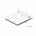 ZLINE 24" Monument Dishwasher Panel in White Matte with Traditional Handle (DPMT-WM-24)