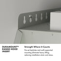 ZLINE 40 in. DuraMount™ Wall Mount Range Hood Insert in Stainless Steel (683-40)