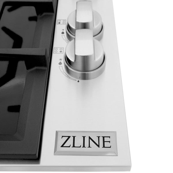 ZLINE Drop-in Gas Cooktop knobs.