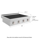 ZLINE 30 in. Paramount Induction Rangetop with 4 Element Cooktop in Stainless Steel (SINRT30)