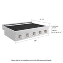 ZLINE 36 in. Paramount Induction Rangetop with 5 Element Cooktop in Stainless Steel (SINRT36)