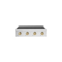 ZLINE Autograph Edition 30 in. Paramount Induction Rangetop with 4 Element Cooktop in Satin Stainless Steel and Champagne Bronze Accents (SINRTSZ-30-CB)